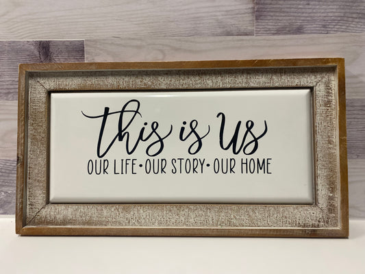 This Is Us Enamel Wall Decor